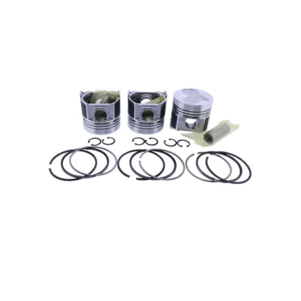 3 PCS Piston Set 16483-21112 for Kubota Engine D1503 - KUDUPARTS