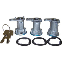 Cilindro de cerradura de puerta de 3 piezas con llaves 8122874K3 para Jeep CJ, Wrangler, YJ, Cherokee, XJ (84-90)