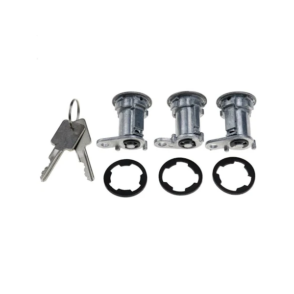 3 cylindres de serrure de porte avec clés 8122874K3 pour Jeep CJ Wrangler YJ Cherokee XJ 84-90