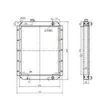Noyau de radiateur de réservoir d'eau 4204914 ASS'Y pour Hitachi EX200LC EX200-1 RX2000 6BD1