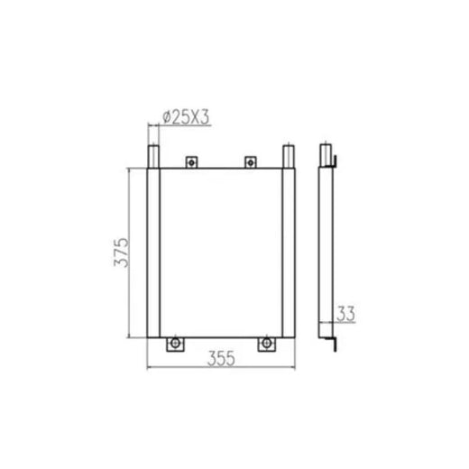 For Kubota KX155 KX163 KX165 Hydraulic Oil Cooler - KUDUPARTS