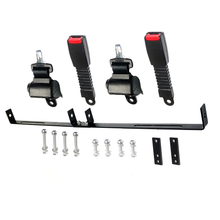 Ceinture de sécurité rétractable 42 pouces avec support pour voiturettes de golf Yamaha EZ-GO TXT RXV, Club Car DS EV Star et la plupart des autres modèles.