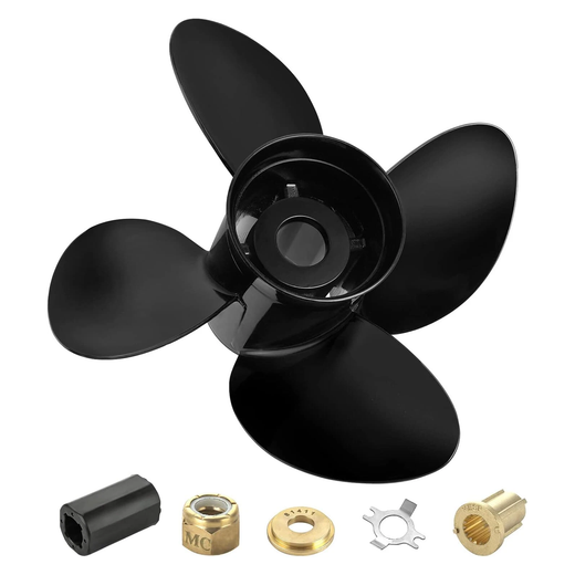 4 Blade Prop 13x17 Propeller 48-8M8026590 for Mercury Outboard 40-140HP Pontoon - KUDUPARTS