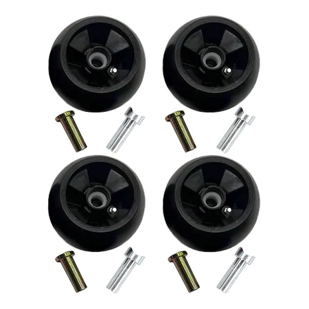4 Deck Wheels AM125172 for John Deere X465 X475 X485 X495 X575 LX289 X330 X370 X730 X710 X730 48" 62" - KUDUPARTS