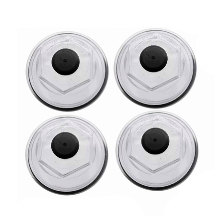 4 Oil Bath Caps 21-88 for Trailer Axle Dexter 9K 10K 8-415 430 After 2009 - KUDUPARTS