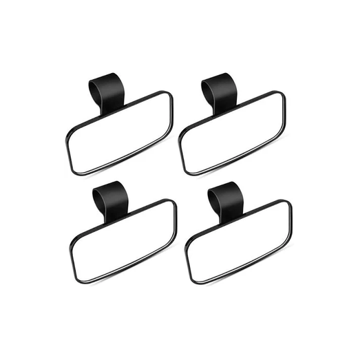 4 Pcs Rear View Center Mirror Convex FTVMI019 for 1.5"-2" Polaris RZR Honda Talon Yamaha Viking UTV - KUDUPARTS