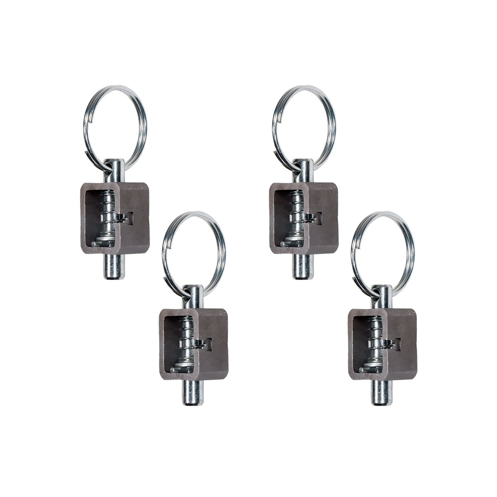 4 Pieces 5/8" Universal Long Spring Lock Steel Latch Assembly for Trailers - KUDUPARTS
