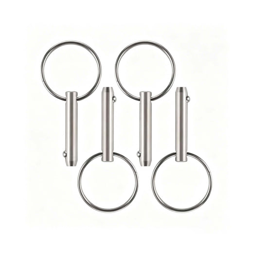 4 Pieces Diameter 1/4" Usable Length 1-1/2" Overall Length 2" Quick Release Pin - KUDUPARTS