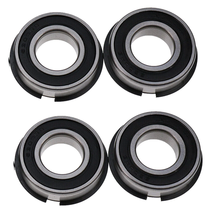 4 Pieces Front Wheel Bearing AM33797 AM102605 for John Deere Tractor 110 112 140 200 208 210 212 214 216 300 312 314 316 317 318 420 - KUDUPARTS