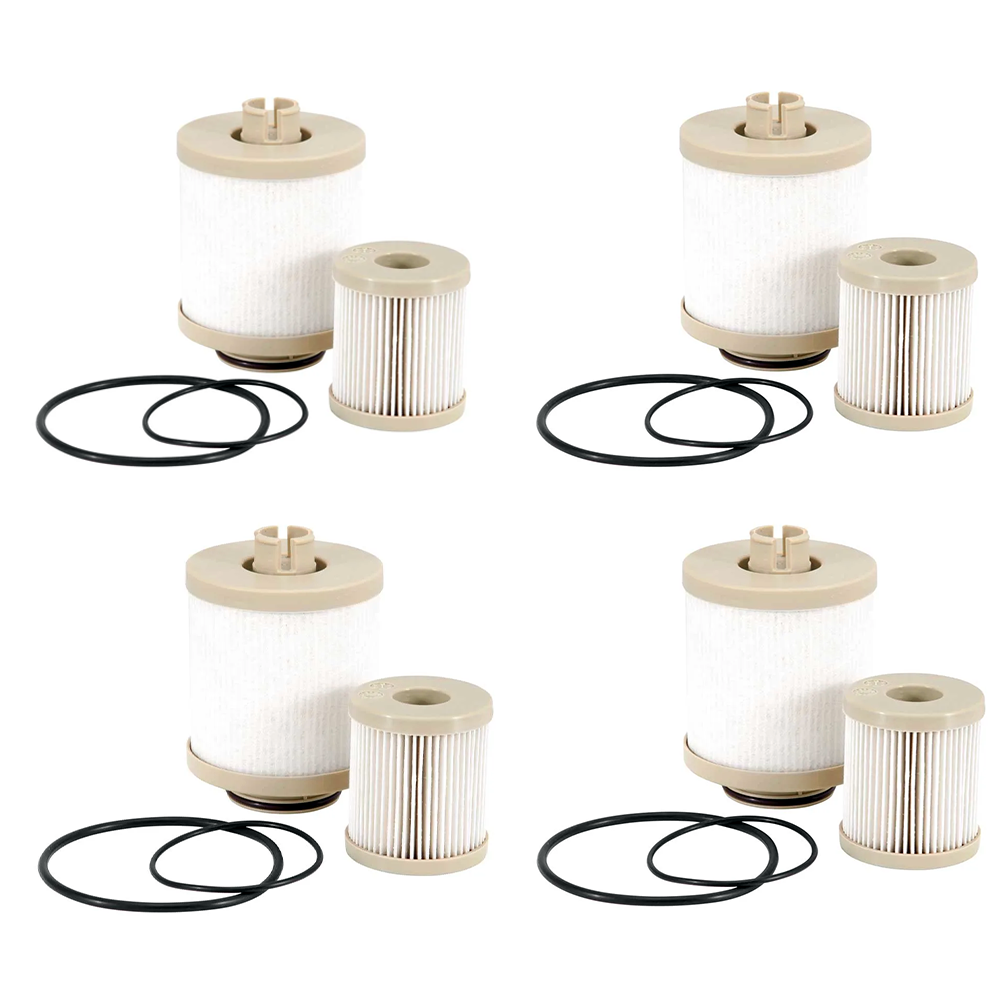 4 Pieces Fuel Filter Kit - Replaces Donaldson P550527 Fleeetguard FS19797 WIX 33899