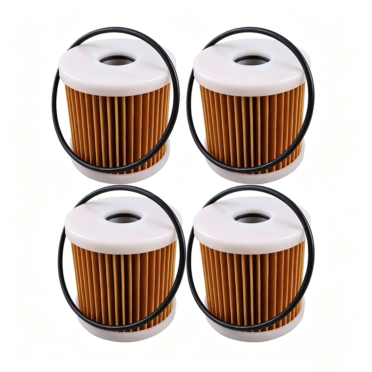 4 Pieces Fuel Filter Water Separator 90794‑46871‑00 for Honda Yamaha Outboard Engine - KUDUPARTS