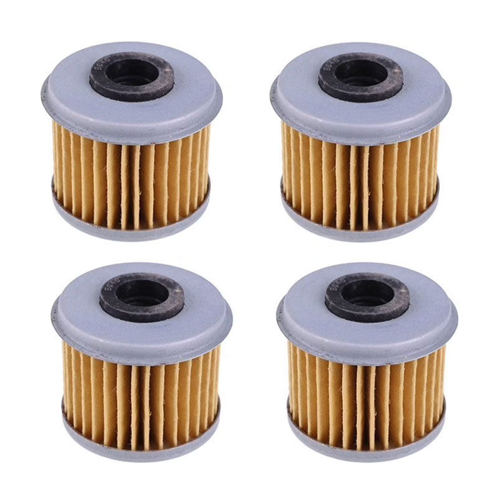 4 Pieces Oil Filter 15412-MEN-671 for Honda Motorcycle 2002-2023 CRF450R 2019-2023 CRF150R 2004-2009 TRX450R - KUDUPARTS