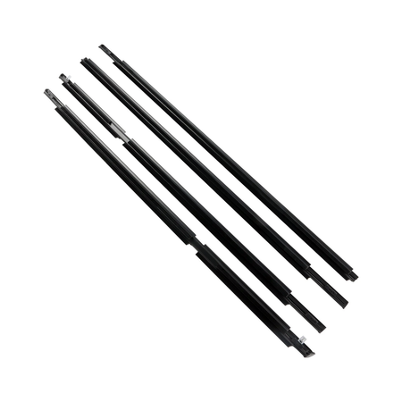 4 Pieces Outside Window Weatherstrip Seal Belt Moulding 75711-60080 for Lexus GX470 4.7L 2003-2009 - KUDUPARTS