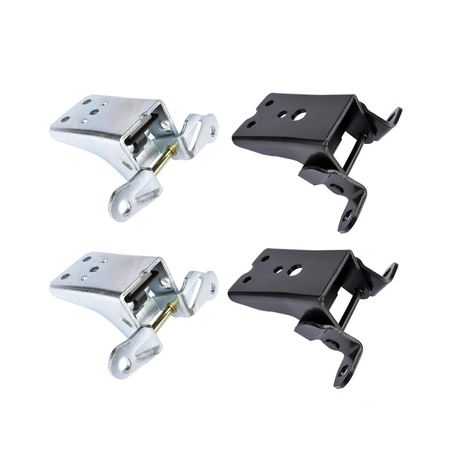 4 Pieces Upper & Lower Door Hinge 925-066 925-068 E8TZ1522810A for Ford F150 F-250 F-350 Granada Thunderbird Mercury Cougar Marquis - KUDUPARTS