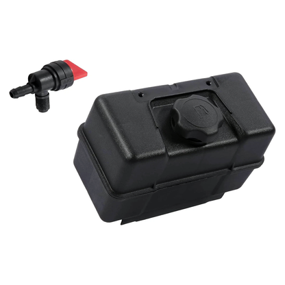 4 Quart Fuel Tank With Cap and Shut Off Valve 691993 493337 1918646 for Briggs & Stratton Engine 192412-1167-E1 192432-1206-E1