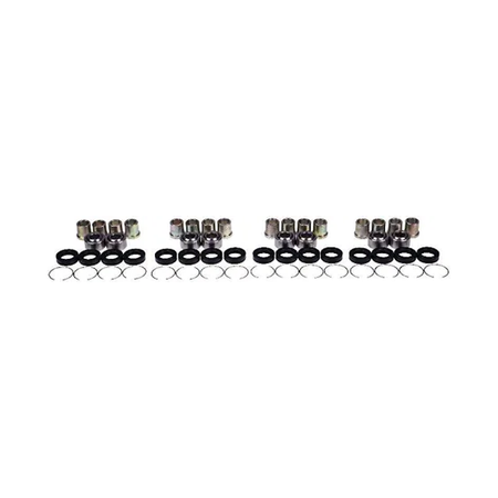 4 Sets A-Arm Bearing Bushing 91077-HB9-671 91077-HB9-672 for Honda FL400R TRX250X TRX300X TRX400EX TRX400X TRX450ER TRX450R - KUDUPARTS