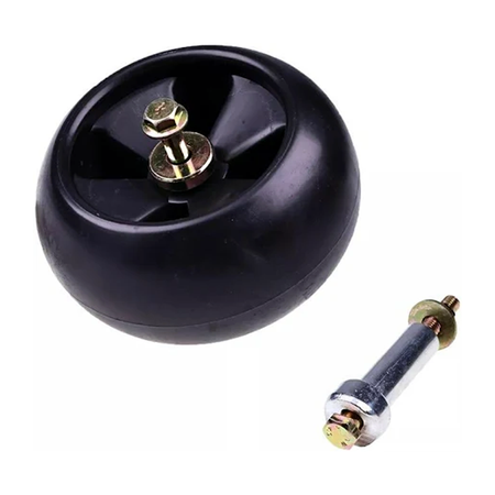 4 Sets Deck Wheel Kit AM116299 AM133602 M111489 for John Deere 737 757 777 797 160 165 997 LTR180 GT242 LT133 - KUDUPARTS