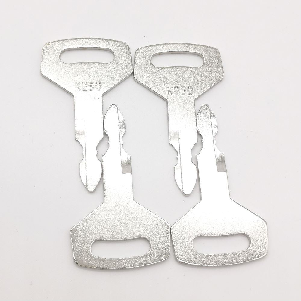 Lot de 4 clés de contact K250 pour excavatrices Kobelco New Holland Case, pour équipement lourd, expédiées aux États-Unis