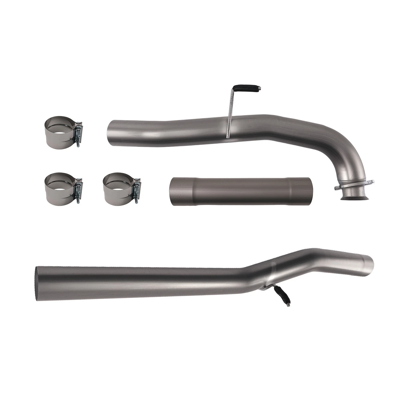 4'' 3 Bolt Flanges Cat and DPF Delete Pipe for Duramax Engine 6.6L LML Chevy GMC Sierra 2500HD 3500HD 2015.5-2016