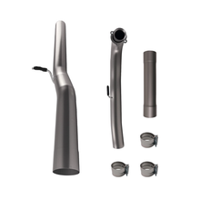 4'' 3 Bolt Flanges Cat and DPF Delete Pipe for Duramax Engine 6.6L LML Chevy GMC Sierra 2500HD 3500HD 2015.5-2016