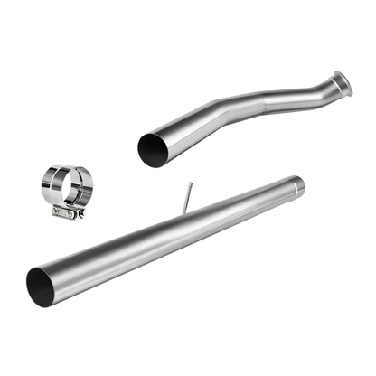 4'' Cat and DPF Delete Race Pipe for Cummins Engine 6.7L Dodge Truck Ram 2500 Ram 3500 2007.5-2012