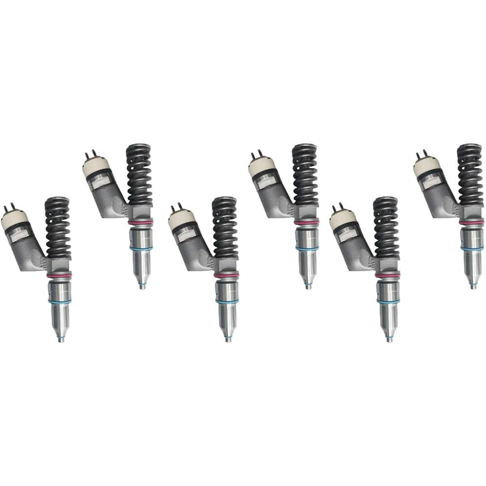 6 Pcs Fuel Injector 200-1117 for Caterpillar CAT Engine C15 3406E - KUDUPARTS
