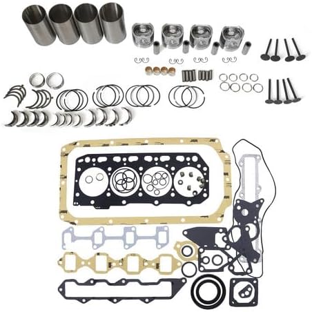 Overhaul Rebuild Kit for Yanmar Engine 4TNV88 New Holland Excavator E55BX Tractor T3030 - KUDUPARTS