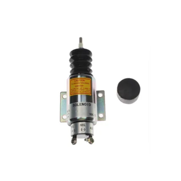 12V Fuel Shut Down Solenoid 7750000049 for Cummins 6CT8.3 Kohler M20S Engine Grove AMZ40 AMZ40B AMZ40BXT AMZ50 AMZ68XT - KUDUPARTS