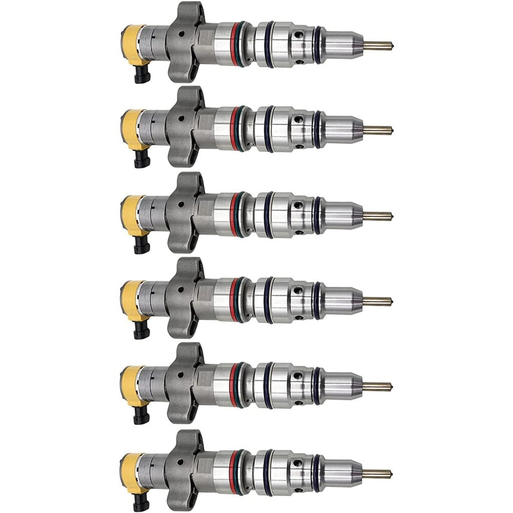 6 Pcs Fuel Injector 267-9710 for Caterpillar CAT Engine C9 Generator SR4B - KUDUPARTS