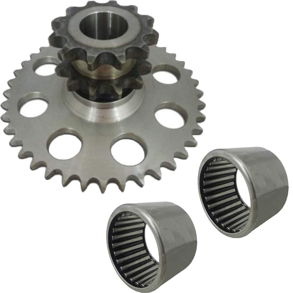 Drive Chain Cluster Sprocket Set D76529 D124607 D64175 for CASE Loader 1845 1845B 1845C 1845S