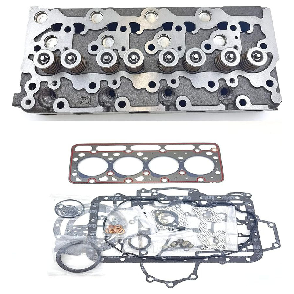 Complete Cylinder Head with Gasket Set Compatible with Kubota V1903 Engine L3600 L3710 Tractors - KUDUPARTS