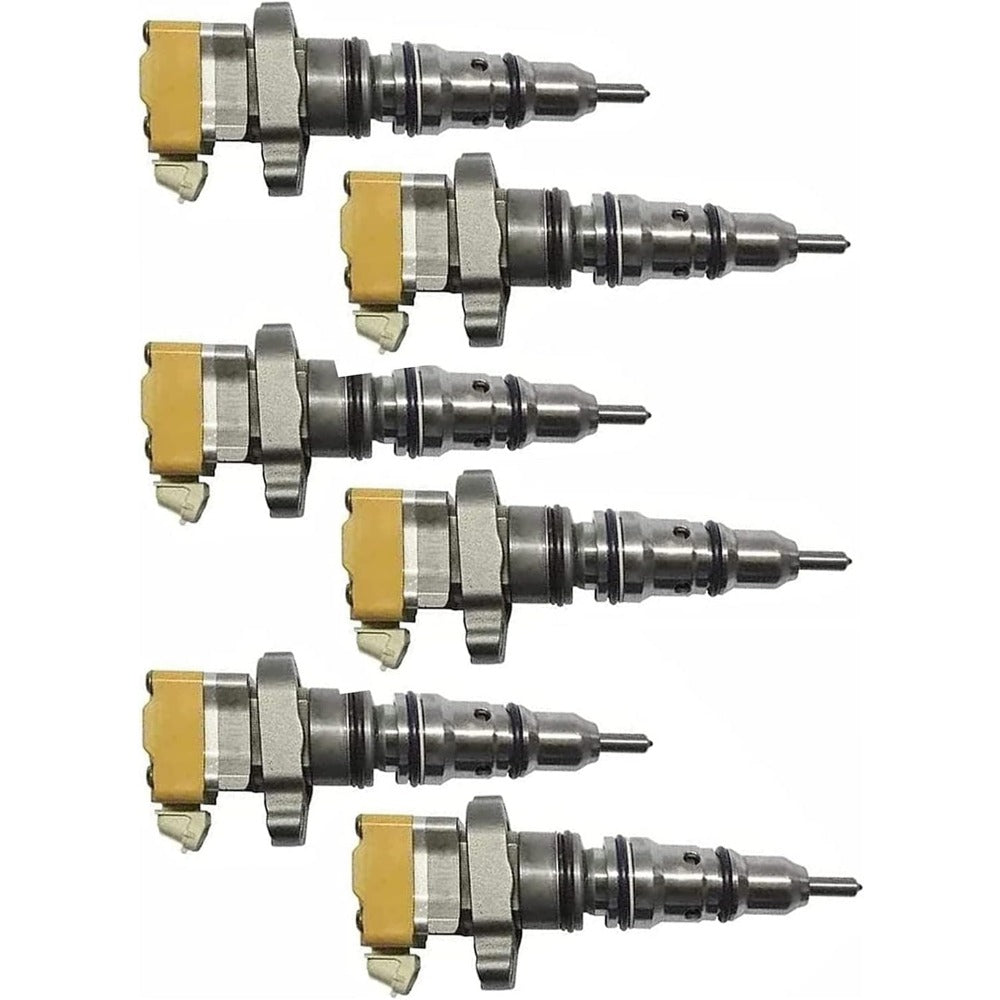 6 Pcs Fuel Injector 10R-0782 for Caterpillar CAT Engine 3126B 3126E - KUDUPARTS