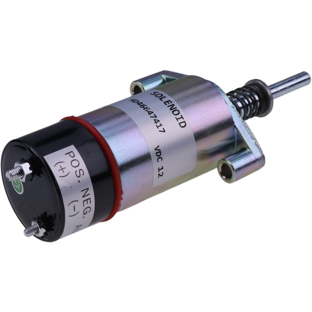 12V Shutoff Solenoid 125-5773 for Caterpillar CAT Engine 3204 3304 3304B 3306 3306B 3306C 3406B 3406C - KUDUPARTS