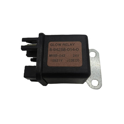 24V Glow Plug Relay 8942580140 for Isuzu 6HK1 Engine Hitachi EX400 EX400-3 EX400-5 EX450H-5 CX1000 CX1100 CX1800 CX2000 CX650-2 - KUDUPARTS