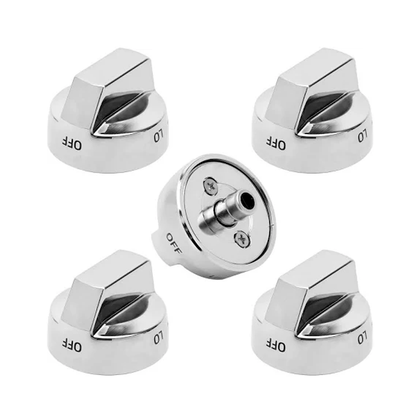 Lot de 5 boutons de cuisinière résistants DG68-00377A pour cuisinière à gaz Samsung NX58F5500SS FX710BGS NX58H9500WS NY58J9850WS