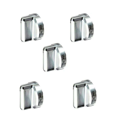 Lot de 5 boutons de brûleur en plastique 316564509 5304502763 pour cuisinière à gaz Electrolux DGGF3046RFA DGGF3046RFB et Frigidaire DGGF3046RFC FGGF3035RFA