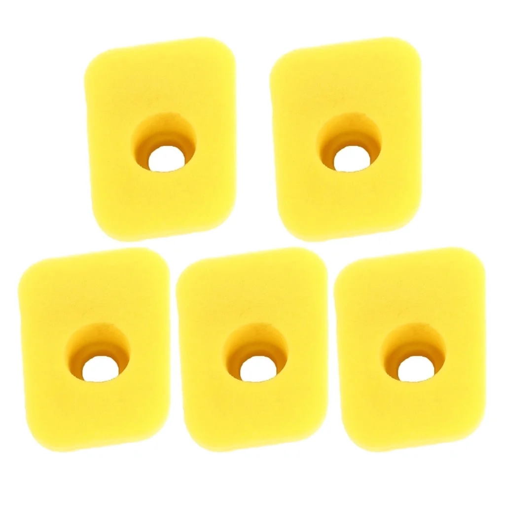5 Pieces Yellow Foam Air Filter 27987 27987S for Briggs & Stratton 2-5HP Horizontal Engine - KUDUPARTS