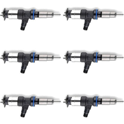 6 Pcs Fuel Injector 370-7281 for Caterpillar CAT Engine C7.1 Excavator 336 - KUDUPARTS