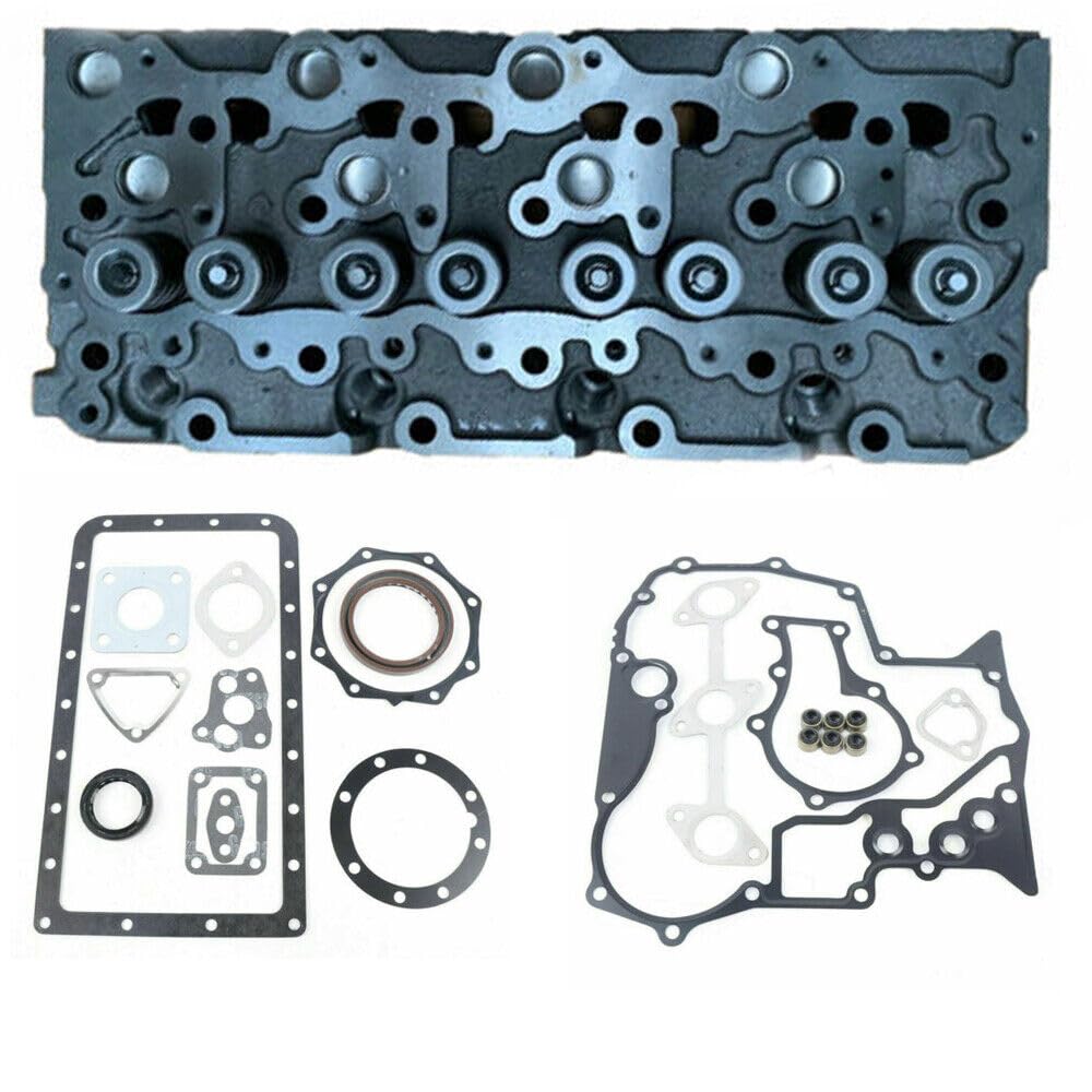 Full Cylinder Head Gasket Set Fit for Bobcat Kubota V2203 V2203T V2203E V2203B Case 1838 Scat Trak 1300 - KUDUPARTS