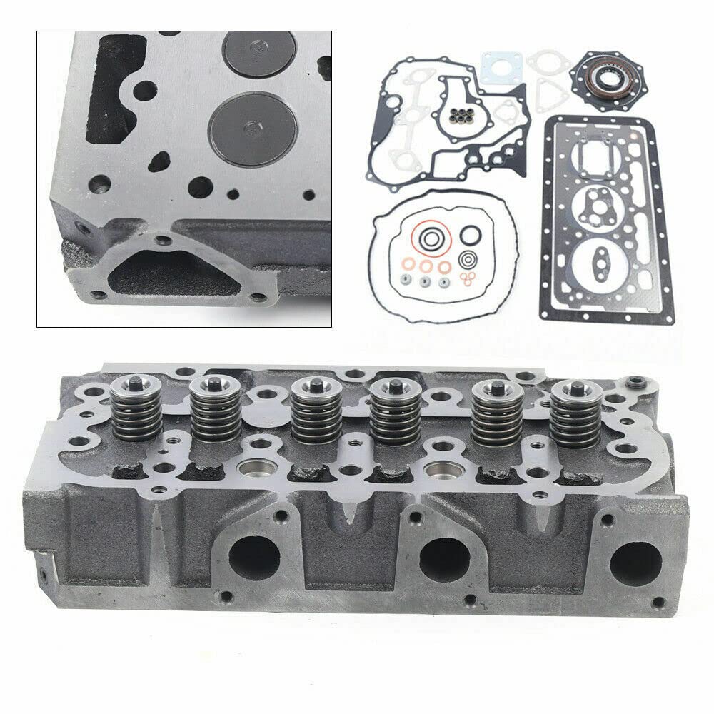 Cylinder Head Assy for Kubota D902 with Valves Spring +Full Gasket Kit - KUDUPARTS