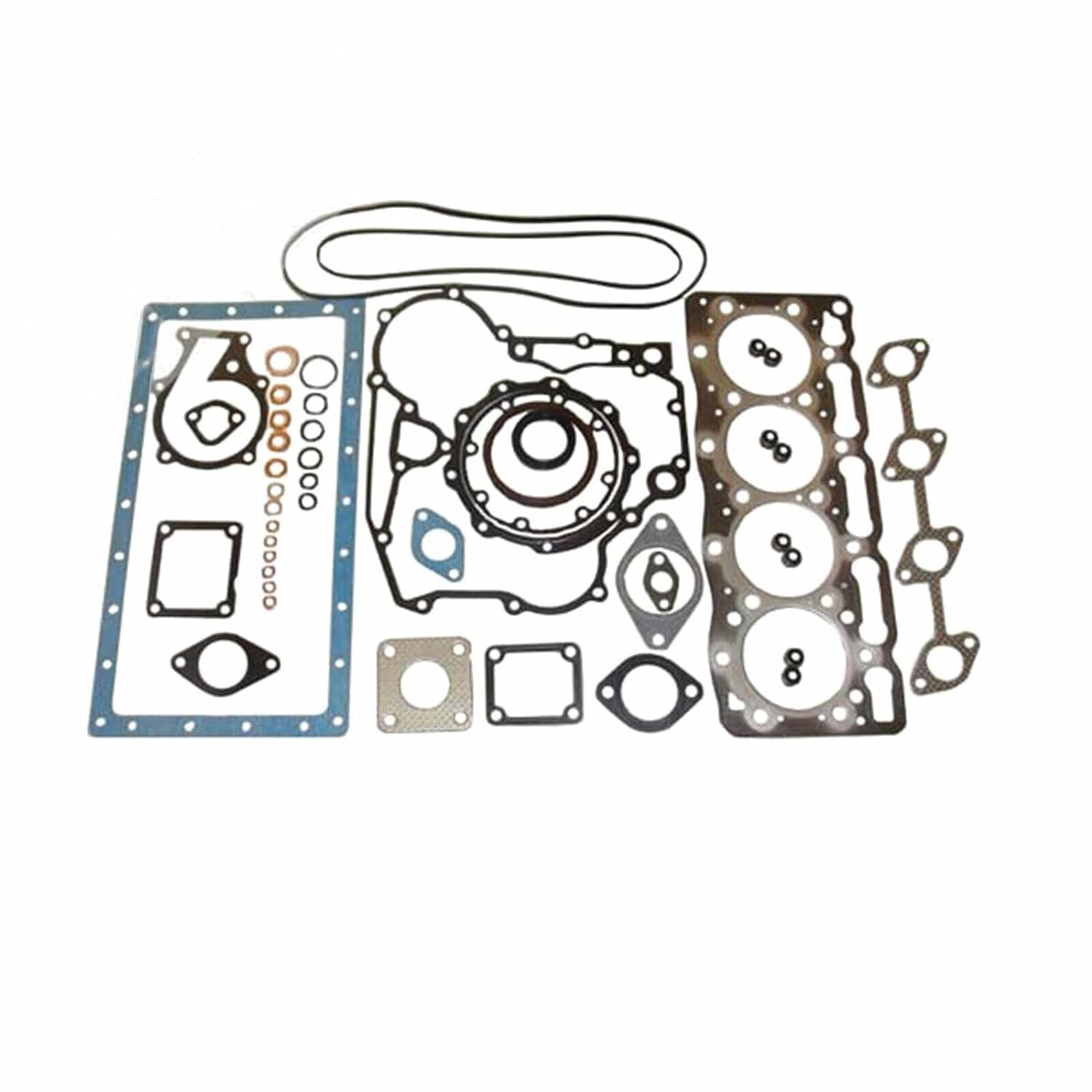 Complete Cylinder Head Assy+Full Gasket Kit Compatible with Kubota V1505T/B3200HSD - KUDUPARTS