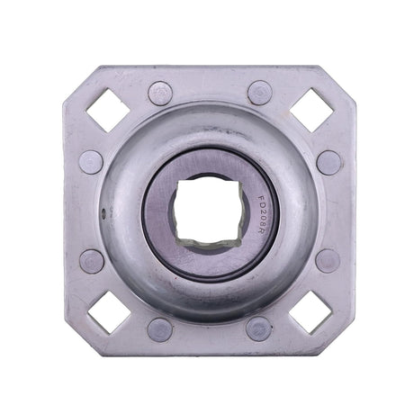 1-1/8" Square Disc Harrow Flange Bearing Unit FD208R1 ST208-1N Bolt Holes 0.531" x 0.529" for Farming - KUDUPARTS