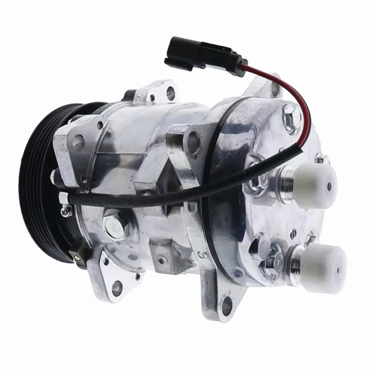 A/C Compressor 7363374 for Bobcat S550 S570 S590 S595 S630 S650 T550 T590 T595 T630 T650 E32 E35 E42 E45 E50 E55 E85 - KUDUPARTS
