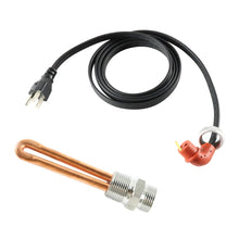 120V 1000W 3/4"NPT Engine Block Heater Assembly 1214R 30307 LR93521 3500043 for Ford Caterpillar Hino Mack Mercury Nissan Lincoln International Detroit