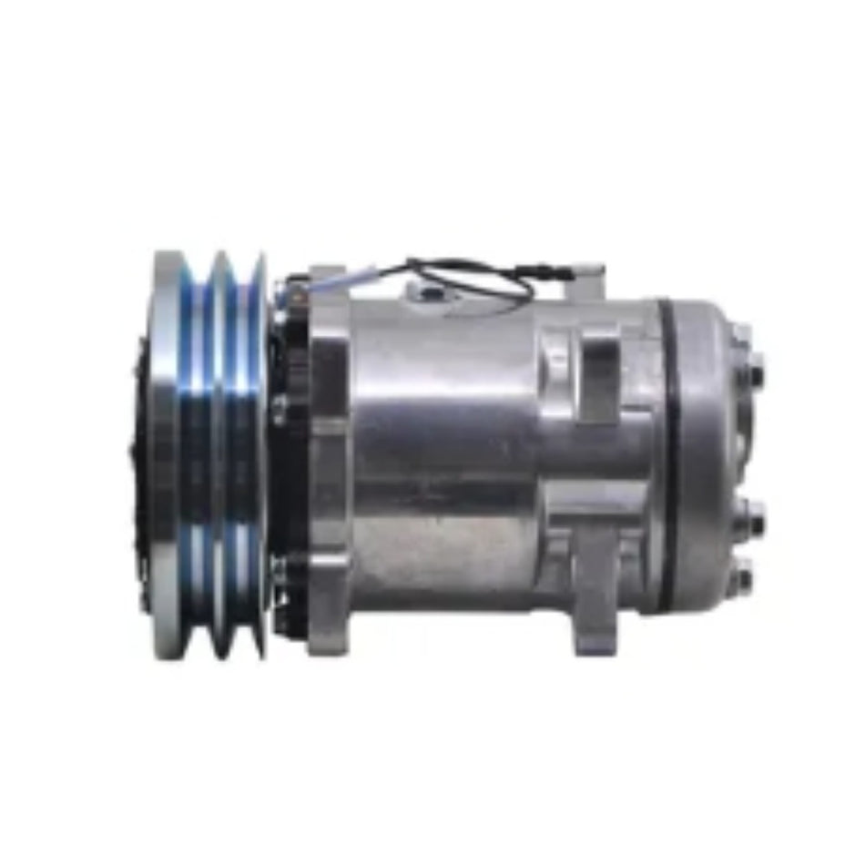 12V SD510 SD5H16 A/C Compressor 9149 85812045 for New Holland 675E 555E 655E LB110 LB115 LB75.B LB95 LB90 - KUDUPARTS