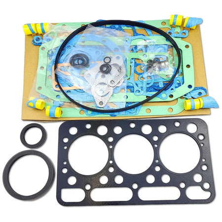 D1301 Full Head Gasket Set Kit Compatible Compatible with Kubota D1301DA Engine L295DT L295F L305DT Tractor - KUDUPARTS