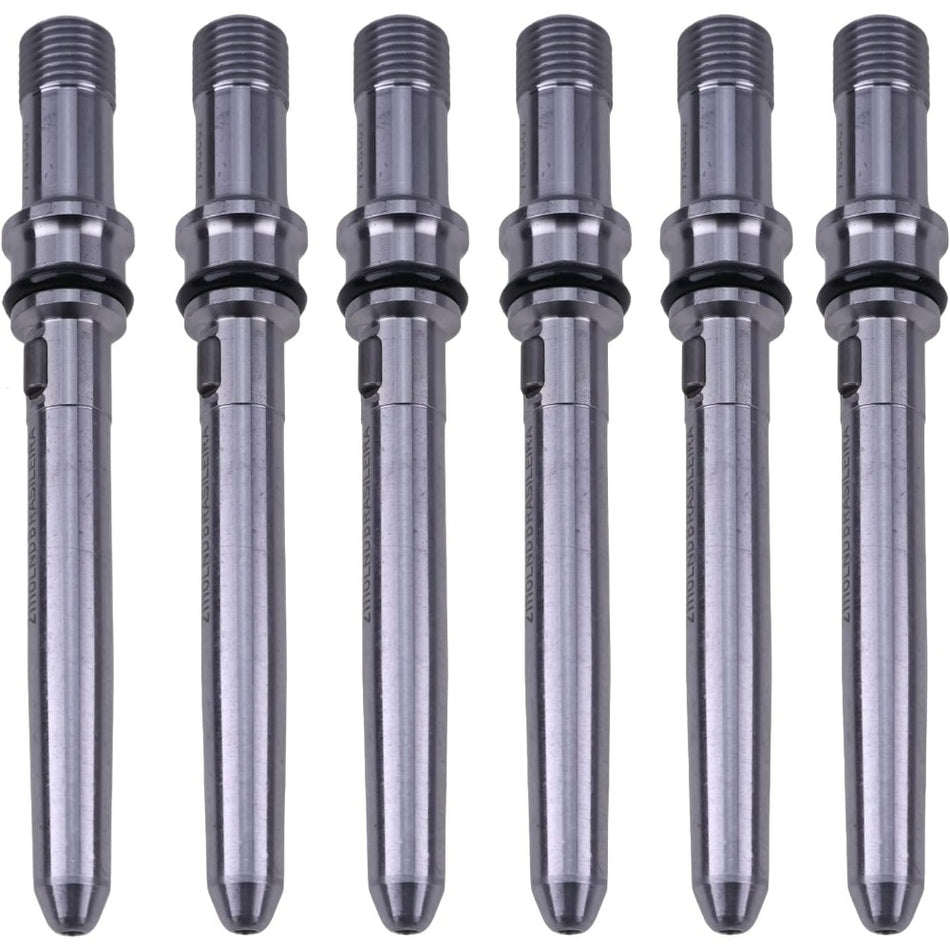 6Pcs Injector Connector Tubes 4929864 for Dodge Ram 2500 3500 4500 5500 Cummins Diesel 5.9L 6.7L - KUDUPARTS