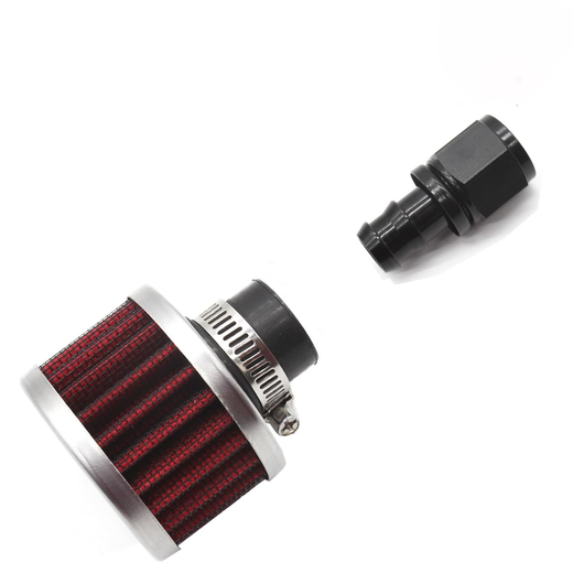 6 AN Female Fitting Kit With Filter for Fuel Cell Breather Vent - KUDUPARTS