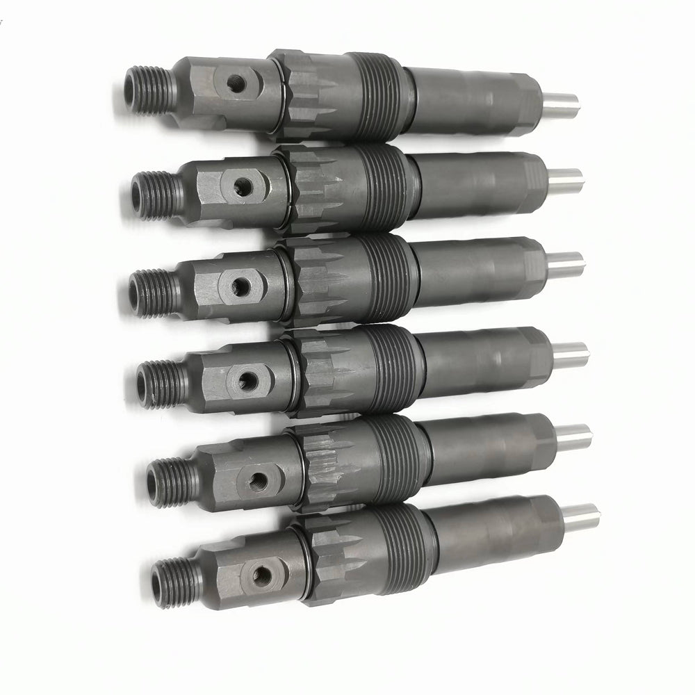 Lot de 6 injecteurs de carburant RE30159 SE500349 SE501135 pour John Deere 750C 792DLC 892 770B 644E 644G 540E 540G (livraison aux États-Unis uniquement)