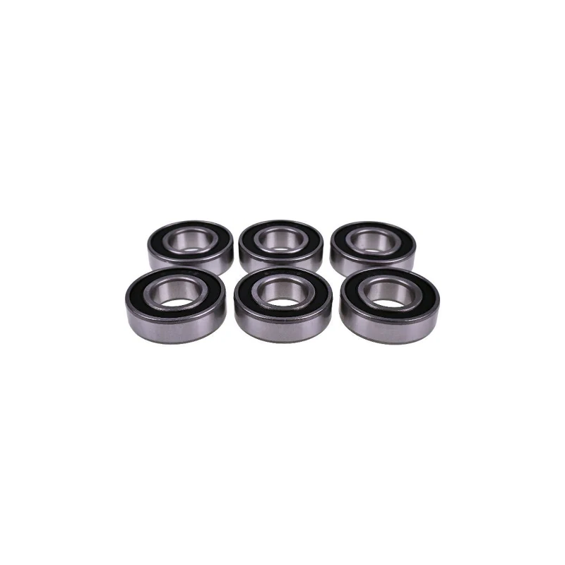 Lot de 6 roulements de broche de lame 25 x 52 x 15 mm M63810 M88252 pour John Deere 160 260 261 272 359 400 420 430 647 655 665 673 681 2305 2320 2520 3120 3203 3320 